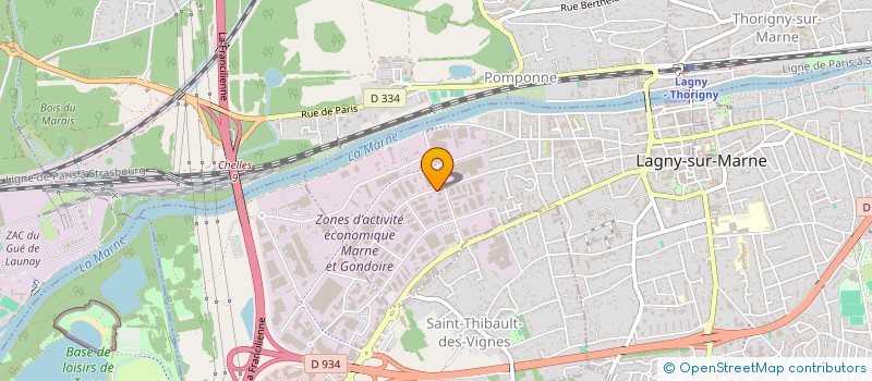 localisation de l'entreprise SITRA BAT à LAGNY-SUR-MARNE