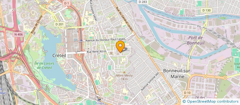 localisation de l'entreprise SITRADIP  CRETEIL