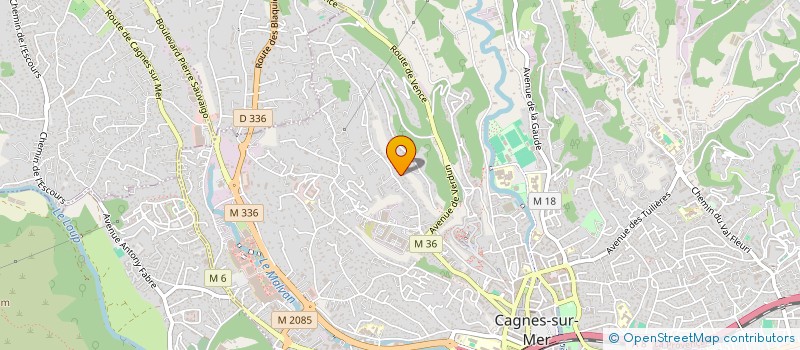 localisation de l'entreprise SITREG à CAGNES-SUR-MER