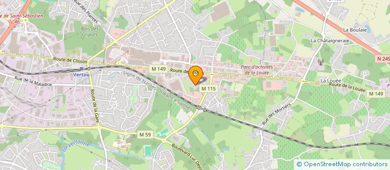 localisation de l'entreprise SITSOR  VERTOU