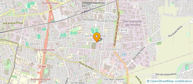 localisation de l'entreprise SITT REYNAUD  VAULX-EN-VELIN