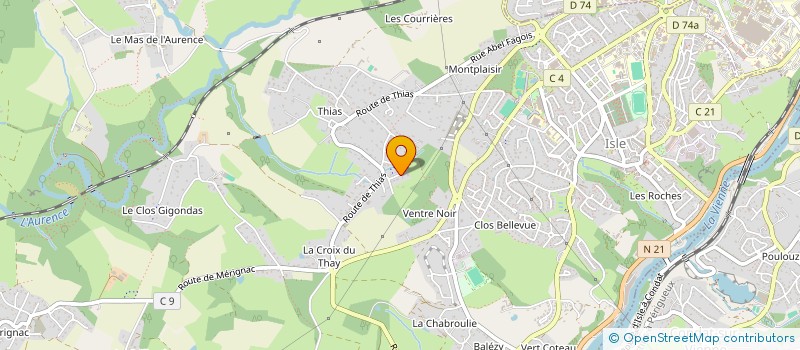 localisation de l'entreprise SITTELLES à ISLE