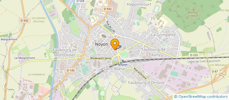 localisation de l'entreprise SITU NORD à NOYON