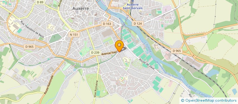 localisation de l'entreprise SITUB à AUXERRE