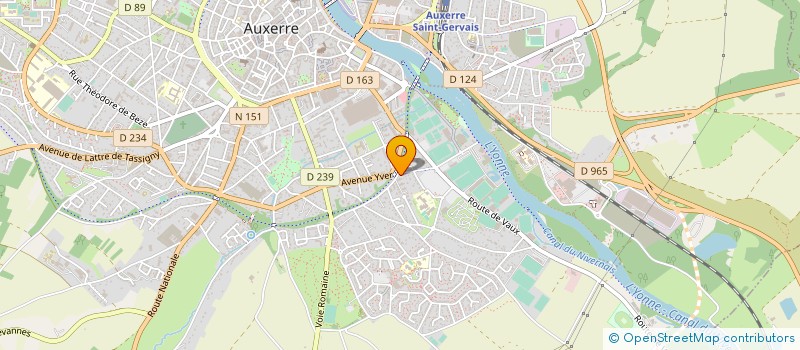 localisation de l'entreprise SITUB INDUSTRIE à AUXERRE