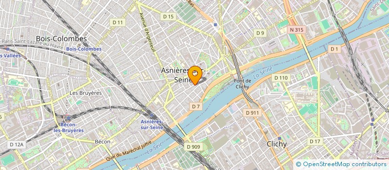 localisation de l'entreprise SIVAC à ASNIERES-SUR-SEINE