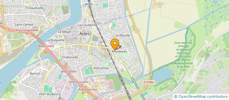 localisation de l'entreprise SIVADEN à ARLES