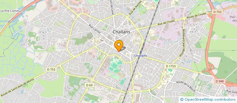 localisation de l'entreprise SIVAL à CHALLANS