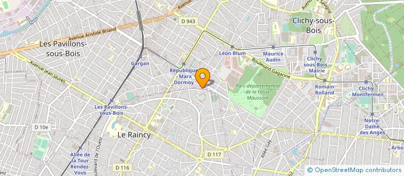 localisation de l'entreprise SIVANE AUTOCARS à CLICHY-SOUS-BOIS