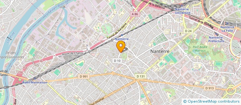 localisation de l'entreprise SIVAS  NANTERRE