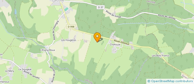 localisation de l'entreprise SIVOLA PRE-ENTRAINEMENT  LALIZOLLE