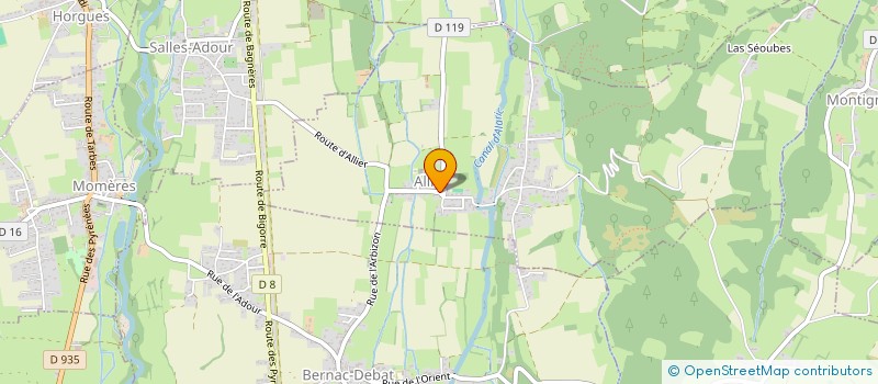 localisation de l'entreprise SIVOM ALLIER-SALLES ADOUR à ALLIER