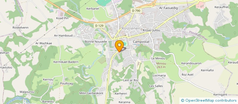 localisation de l'entreprise SIVOM AMELIORATION HABITAT KREIZ BREIZ à ROSTRENEN