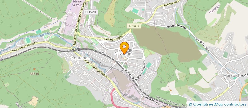 localisation de l'entreprise SIVOM AMENAGEMENT DU SITE DE LA PAIX à NILVANGE