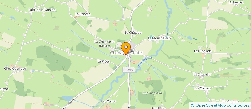 localisation de l'entreprise SIVOM ARCON ET URBISE  ARTAIX