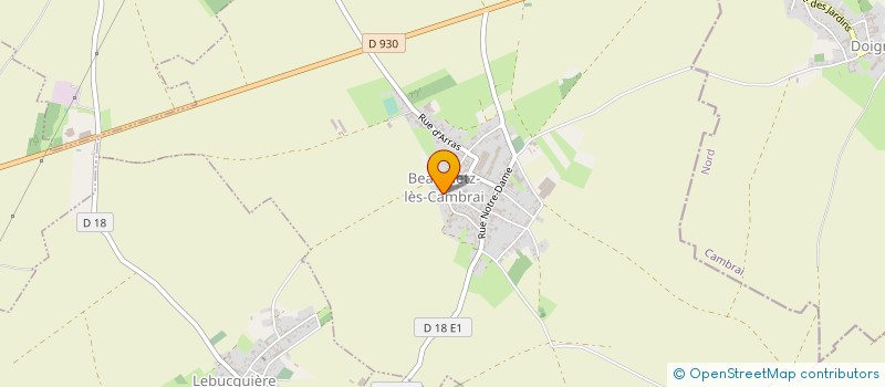 localisation de l'entreprise SIVOM ARTOIS EST  BEAUMETZ-LES-CAMBRAI