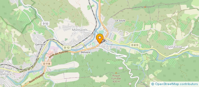 localisation de l'entreprise SIVOM CANTON DE COUIZA ET ALET LES BAINS à COUIZA