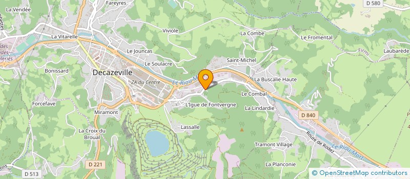 localisation de l'entreprise SIVOM COMMUNE URBAINE AUBIN DECAZEVILLE à DECAZEVILLE