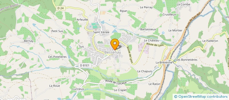 localisation de l'entreprise SIVOM D EQUIPEMENT GIRAUDIERE  BESSENAY