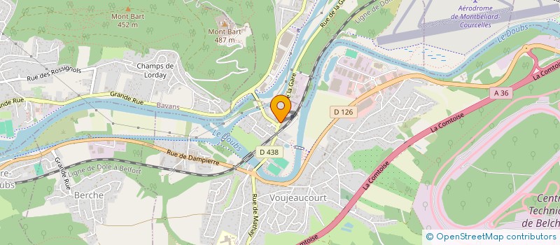 localisation de l'entreprise SIVOM DE BERCHE DAMPIERRE-SUR-LE-DOUBS  BERCHE