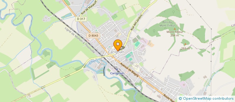 localisation de l'entreprise SIVOM DE CARIGNAN ET BLAGNY  CARIGNAN