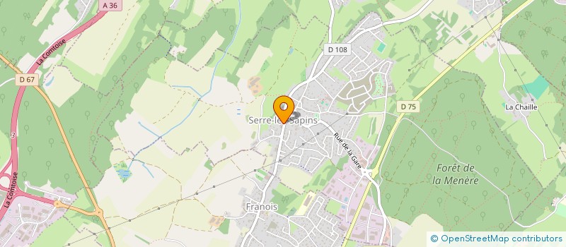 localisation de l'entreprise SIVOM DE FRANOIS - SERRES-LES-SAPINS  SERRE-LES-SAPINS