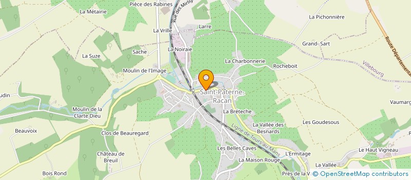 localisation de l'entreprise SIVOM DE L'ESCOTAIS  SAINT-PATERNE-RACAN