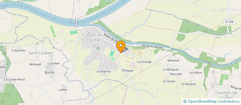 localisation de l'entreprise SIVOM DE LA REGION DE CASTETS, DU LANGONNAIS ET DU SAUTERNAIS à CASTETS ET CASTILLON
