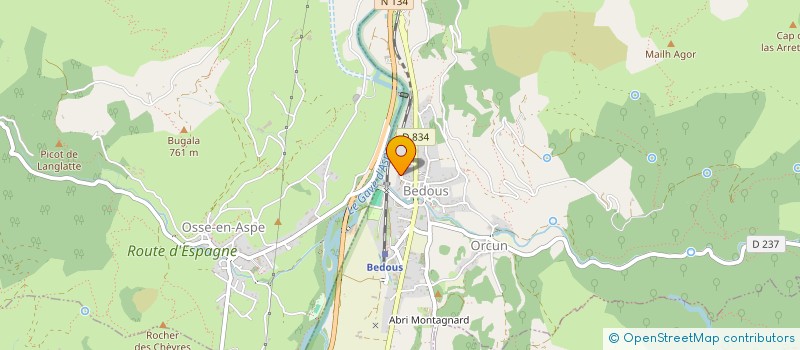 localisation de l'entreprise SIVOM DE LA VALLEE D'ASPE  BEDOUS