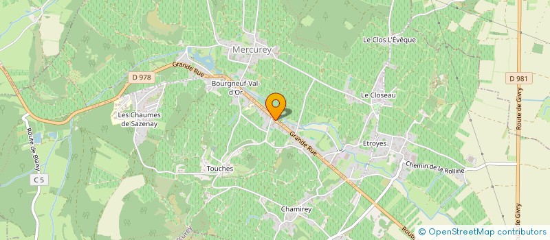 localisation de l'entreprise SIVOM DE LA VALLEE DES VAUX à MERCUREY