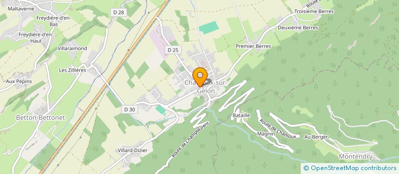 localisation de l'entreprise SIVOM DE LA ZONE INDUSTRIELLE ARC ISERE à BOURGNEUF