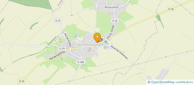 localisation de l'entreprise SIVOM DES COMMUNES DU SECTEUR DE SAINS RICHAUMONT  SAINS-RICHAUMONT