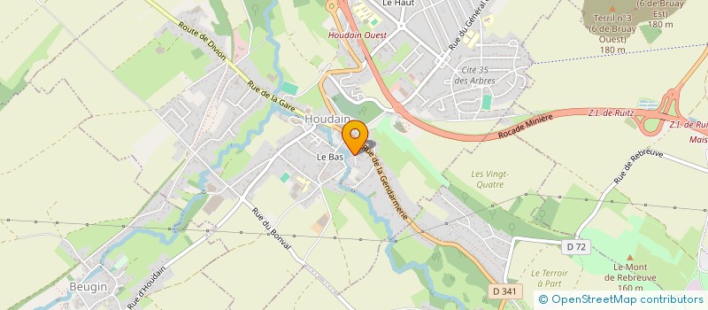 localisation de l'entreprise SIVOM DES COMMUNES VERTES CANTON HOUDAIN  GAUCHIN-LEGAL