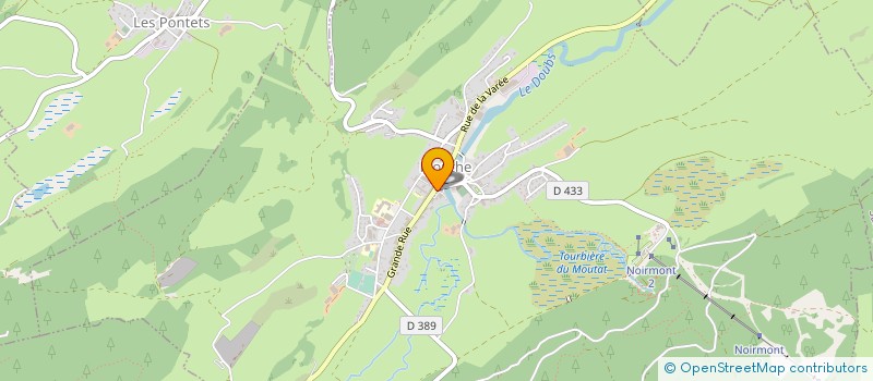 localisation de l'entreprise SIVOM DES HAUTS DU DOUBS à MOUTHE