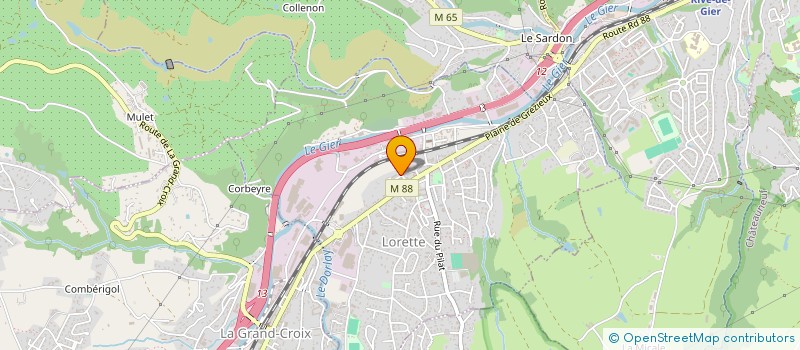 localisation de l'entreprise SIVOM DU GIER DORLAY  LORETTE