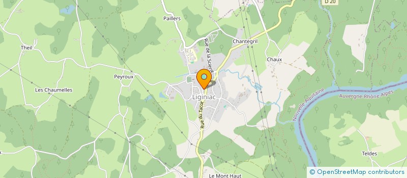 localisation de l'entreprise SIVOM DU RIFFAUD  LIGINIAC