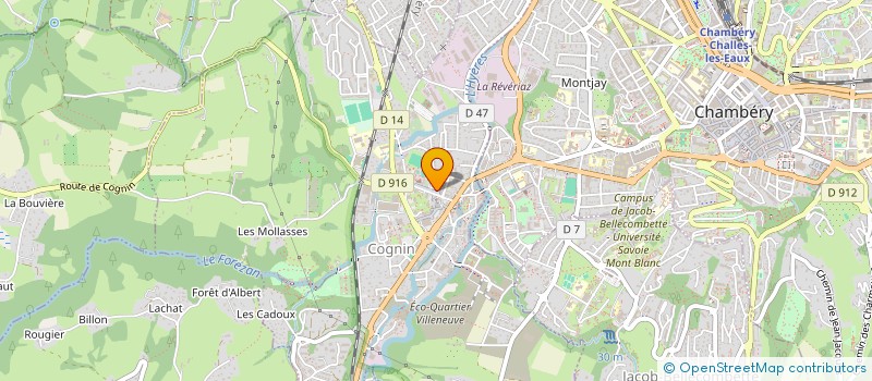 localisation de l'entreprise SIVOM DU VAL D'HYERES  COGNIN