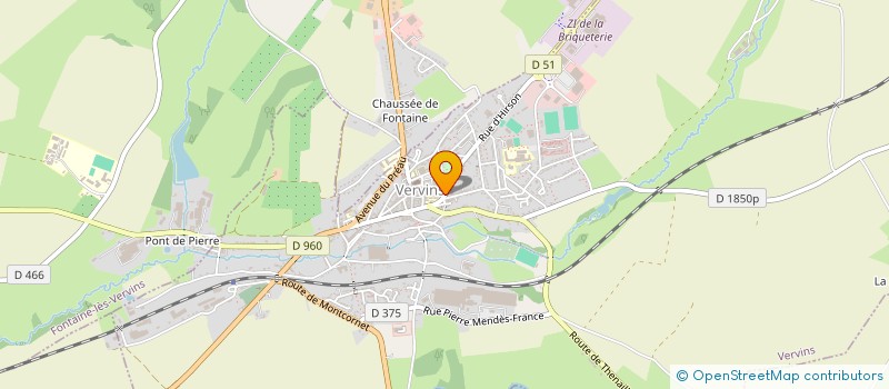 localisation de l'entreprise SIVOM DU VERVINOIS  VERVINS