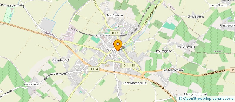 localisation de l'entreprise SIVOM ENFANCE JEUNESSE DE L'ESTUAIRE  COZES