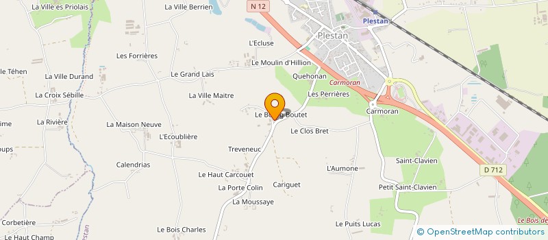 localisation de l'entreprise SIVOM LA MALHOURE PENGUILY  LA MALHOURE