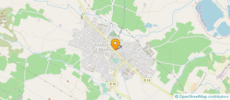 localisation de l'entreprise SIVOM ORB ET VERNAZOBRES - REGIE ET SERVICE PUBLIC DES EAUX  CAZOULS-LES-BEZIERS