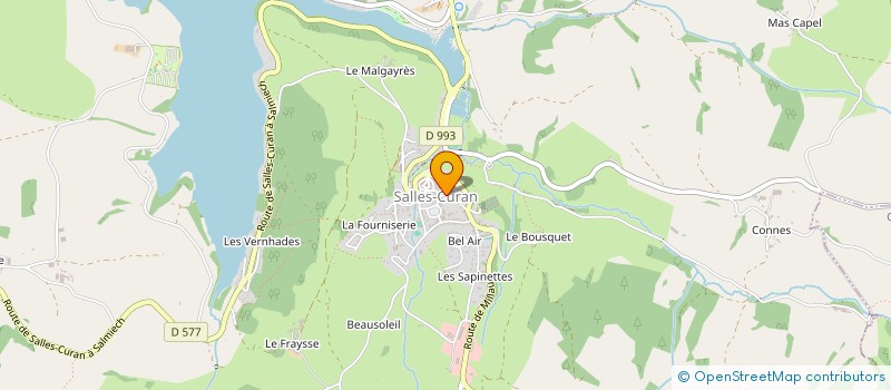 localisation de l'entreprise SIVOM PARELOUP-LEVEZOU à SALLES-CURAN