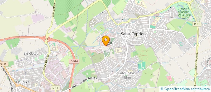 localisation de l'entreprise SIVOM SUD ROUSSILLON à SAINT-CYPRIEN