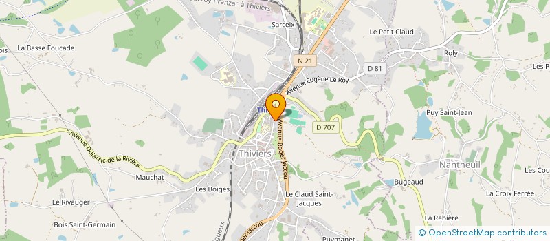 localisation de l'entreprise SIVOM THIVIERS à THIVIERS