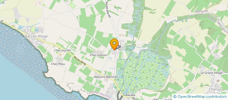 localisation de l'entreprise SIVOS ARCES BARZAN CHENAC SAINT SEURIN D'UZET EPARGNES  BARZAN