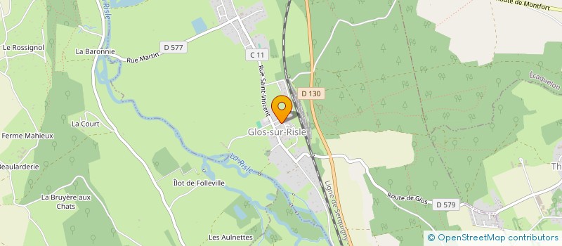 localisation de l'entreprise SIVOS CHARLEMAGNE  GLOS-SUR-RISLE