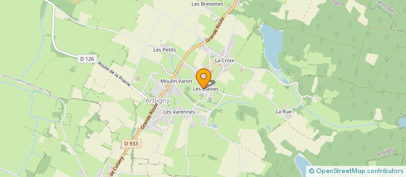 localisation de l'entreprise SIVOS D ARBIGNY ET SERMOYER à ARBIGNY