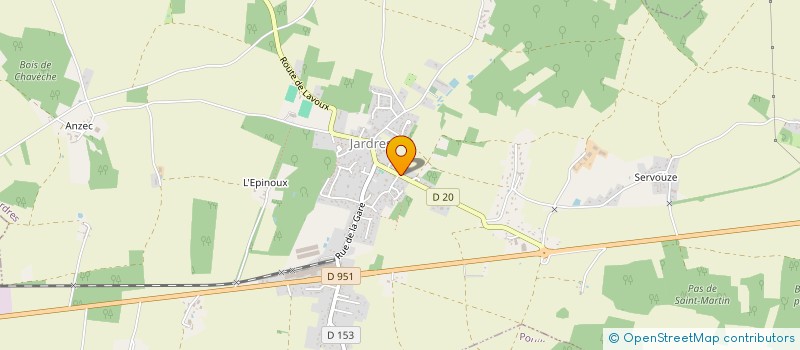 localisation de l'entreprise SIVOS DE JARDRES POUILLE TERCE  TERCE