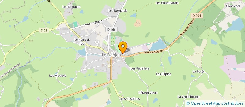 localisation de l'entreprise SIVOS DE LA REGION DU DONJON à LE DONJON