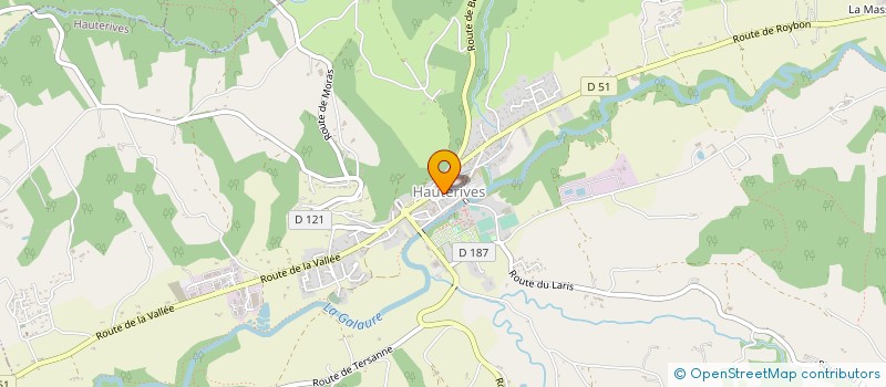 localisation de l'entreprise SIVOS DE LA VALLEE DE LA GALAURE à HAUTERIVES